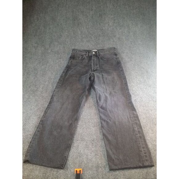 Agolde Los Angeles 90s Button Fly Jeans‎ Women Sz 24 Grey Everyday Boho - Picture 1 of 8